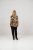 Scandinavian Caramel Flower Petals Tunic Orange and Brown - Tiskana majica za žene - 
