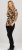 Scandinavian Caramel Flowers Blouse Orange and Brown - Tiskana majica za žene -