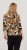 Scandinavian Caramel Flowers Blouse Orange and Brown - Tiskana majica za žene -