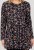 Scandinavian Caramel Flower Petals Tunic Copper and Blue - Tiskana majica za žene - 
