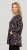Scandinavian Caramel Flower Petals Tunic Copper and Blue - Tiskana majica za žene - 