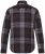 JP1880 Shirt Flannel Long Sleeve Dark Brown - Košulje - Muške Košulje Veliki Brojevi