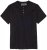 Adamo Silas Regular fit Serafino T-shirt Black - Majice Kratkih Rukava - Muške Majice Kratkih Rukava Veliki Brojevi 
