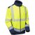 Leo Bowden Ecoviz Softshell Jacket Hi-Vis Yellow/Navy Print - Radna odjeća - Radna Odjeća Veliki Brojevi