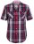 D555 Terell Shirt Navy/Red - Košulje - Muške Košulje Veliki Brojevi