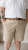 Kam Jeans 3402 Belted Dobby Weave Stretch Chino Shorts Beige - Kratke hlače - Muške Kratke Hlače Veliki Brojevi 
