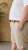 Kam Jeans 3402 Belted Dobby Weave Stretch Chino Shorts Beige - Kratke hlače - Muške Kratke Hlače Veliki Brojevi 