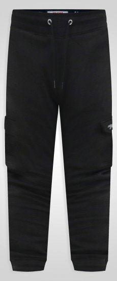 D555 Dexter 1 Cargo Jogger With Bear Embroidery Crna - Sportske hlače & kratke - Muške Trenirke Veliki Brojevi