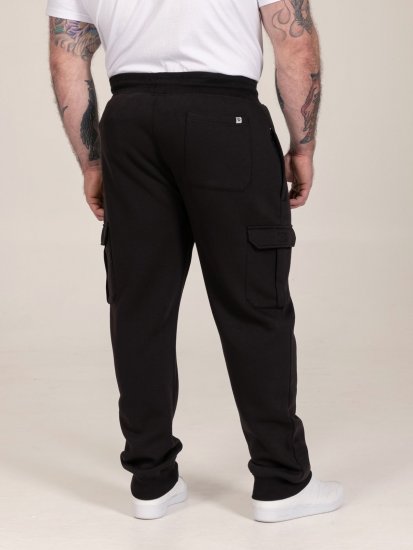 D555 Dexter 1 Cargo Jogger With Bear Embroidery Crna - Sportske hlače & kratke - Muške Trenirke Veliki Brojevi