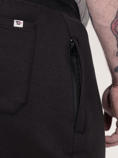 D555 Dexter 1 Cargo Jogger With Bear Embroidery Crna - Sportske hlače & kratke - Muške Trenirke Veliki Brojevi