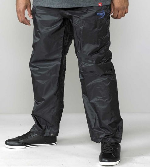 D555 Elba "Packaway" Rain Pants Black - Sportska & za van odjeća - Muške Sportska Odjeća Veliki Brojevi