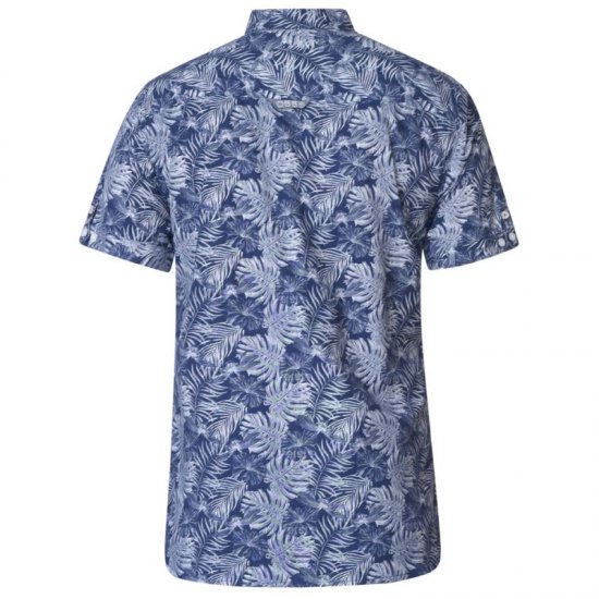 D555 Sheldon Hawaii Shirt Navy - Košulje - Muške Košulje Veliki Brojevi