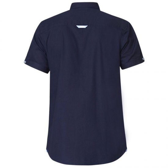 D555 Tim Short Sleeve Shirt Navy - Košulje - Muške Košulje Veliki Brojevi