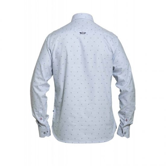 D555 Addington Printed Oxford Shirt Blue - Košulje - Muške Košulje Veliki Brojevi