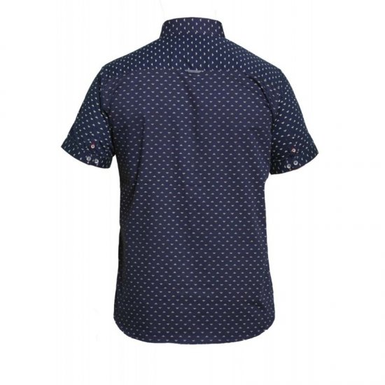 D555 Barrington Short Sleeve Shirt Navy - Košulje - Muške Košulje Veliki Brojevi