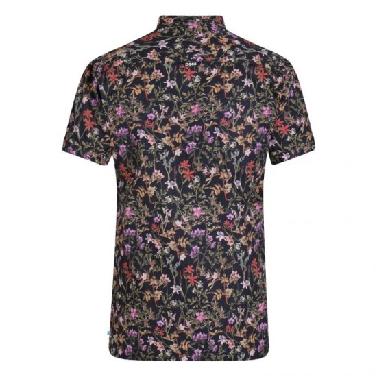 D555 Emmet Floral Shirt Black - Košulje - Muške Košulje Veliki Brojevi