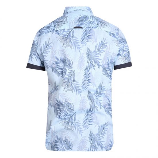 D555 Santana Hawaii Shirt Sky Blue - Košulje - Muške Košulje Veliki Brojevi