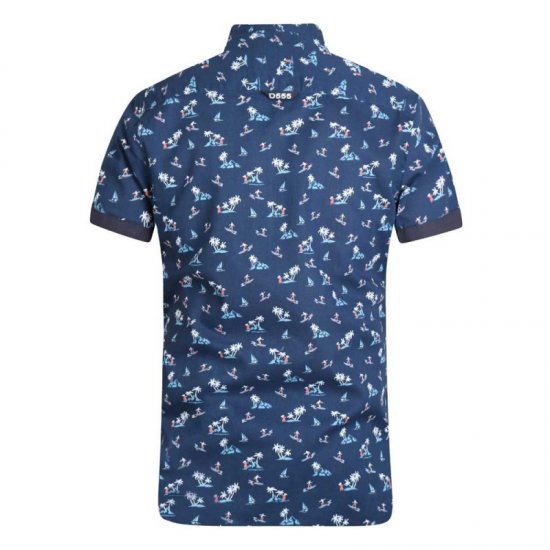 D555 Davian Hawaii Shirt Navy - Košulje - Muške Košulje Veliki Brojevi