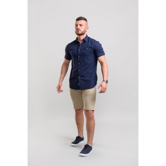 D555 Wesson Shirt Navy - Košulje - Muške Košulje Veliki Brojevi