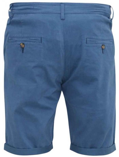 D555 Nelson Stretch Chino Shorts Blue - Kratke hlače - Muške Kratke Hlače Veliki Brojevi 