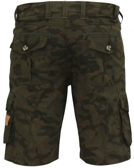 D555 Woobridge Camo Cotton Cargo Shorts - Kratke hlače - Muške Kratke Hlače Veliki Brojevi 