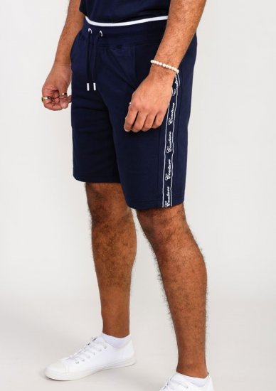 D555 Brantham Couture Elasticated Waistband Shorts Navy - Sportske hlače & kratke - Muške Trenirke Veliki Brojevi