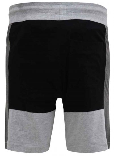 D555 Kirton Couture Elasticated Waistband Shorts Black/Charcoal - Sportske hlače & kratke - Muške Trenirke Veliki Brojevi