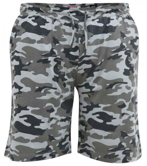 D555 Carlton Elasticated Waist Jersey Camo Shorts - Sportske hlače & kratke - Muške Trenirke Veliki Brojevi