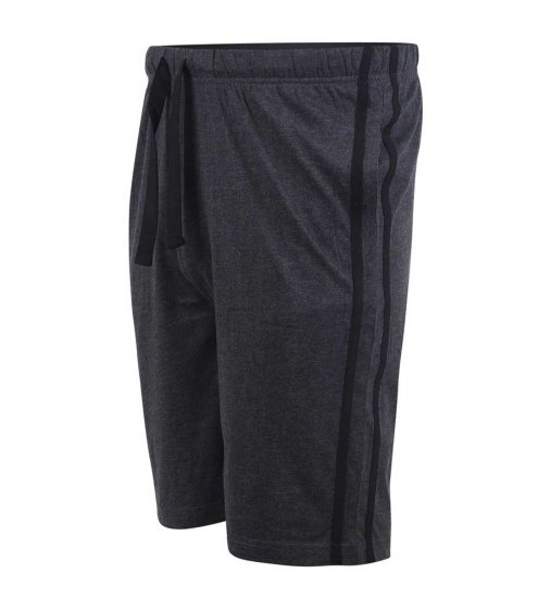 D555 Ryan Jersey Shorts 2-pack Black/Charcoal - Sportske hlače & kratke - Muške Trenirke Veliki Brojevi