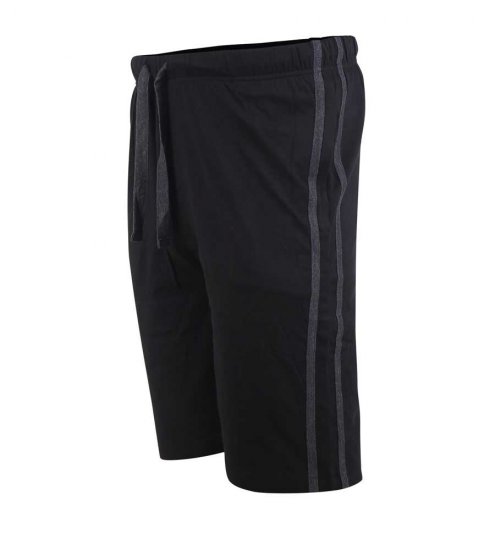 D555 Ryan Jersey Shorts 2-pack Black/Charcoal - Sportske hlače & kratke - Muške Trenirke Veliki Brojevi