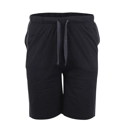 D555 Ryan Jersey Shorts 2-pack Black/Charcoal - Sportske hlače & kratke - Muške Trenirke Veliki Brojevi