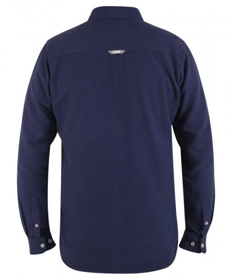 D555 Sennon LS Linen Mix Shirt - Košulje - Muške Košulje Veliki Brojevi