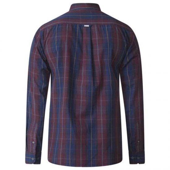 D555 Grady Long Sleeve Check Shirt - Košulje - Muške Košulje Veliki Brojevi
