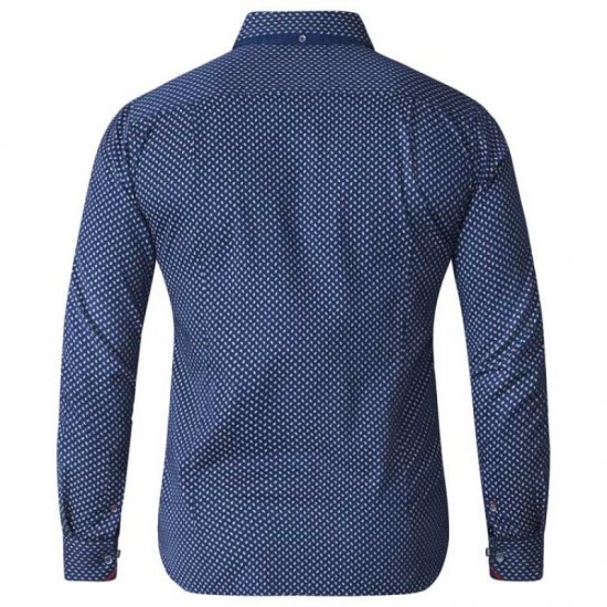 D555 Lavar Long Sleeve Diamond Printed Shirt - Košulje - Muške Košulje Veliki Brojevi