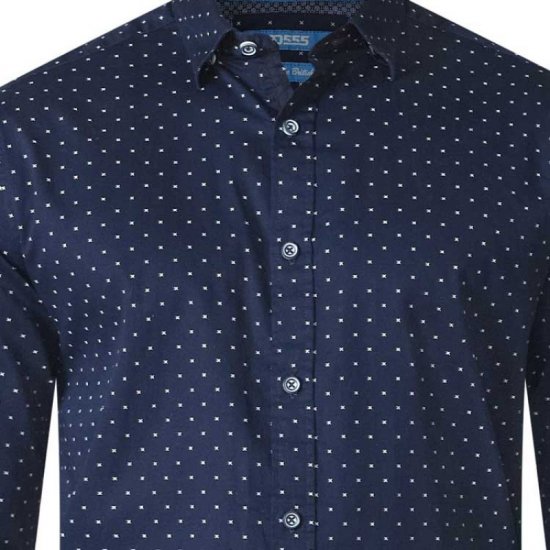 D555 Rashard Long Sleeve Printed Shirt - Košulje - Muške Košulje Veliki Brojevi