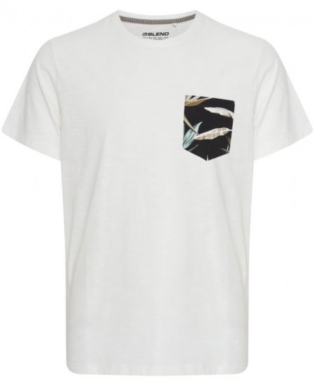 Blend 5038 T-shirt White - Majice Kratkih Rukava - Muške Majice Kratkih Rukava Veliki Brojevi 