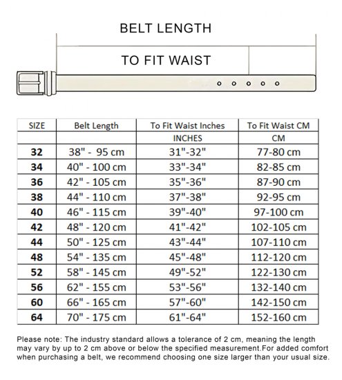 D555 Dylan Tan Bonded Leather Belt - Remenje - Muški remeni velikih veličina