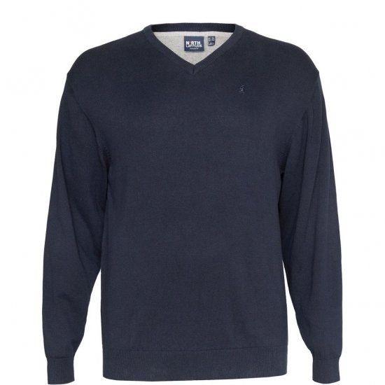 North Latitude V-neck knit Black - Puloveri & dukserice - Muške Puloveri & dukserice veliki brojevi