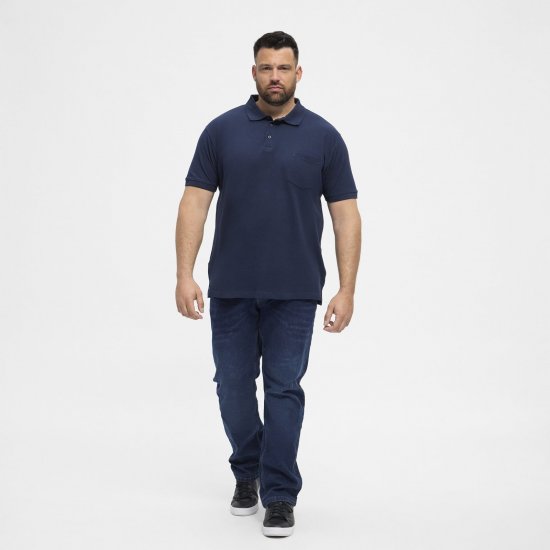 North Latitude Polo Navy Blue - Polo majice - Muške Polo Majice Veliki Brojevi