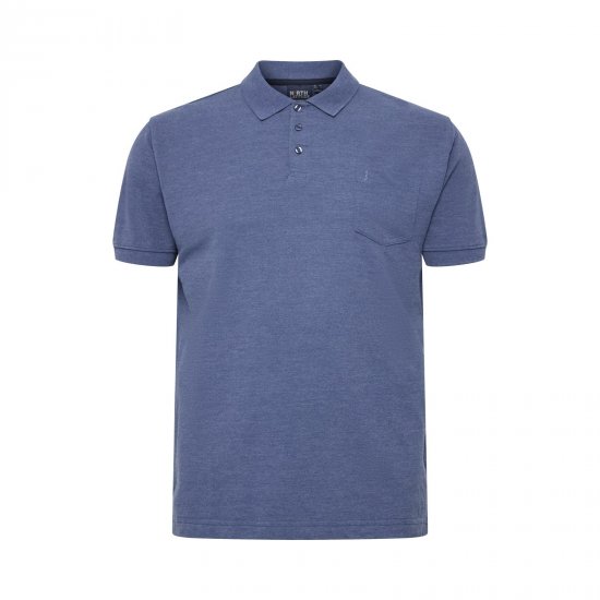 North Latitude Polo Blue Melange - Polo majice - Muške Polo Majice Veliki Brojevi
