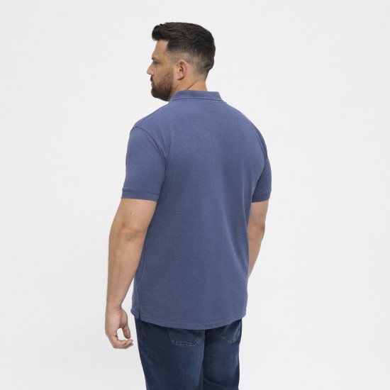 North Latitude Polo Blue Melange - Polo majice - Muške Polo Majice Veliki Brojevi