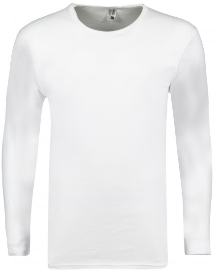 Adamo Royal Fine Ribbed Long sleeve Under-T-shirt White - Donje rublje & Kupaće hlače - muške donje rublje veliki brojevi