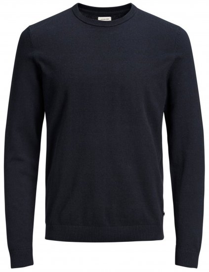 Jack & Jones Crew neck Knitted Sweater Navy - Puloveri & dukserice - Muške Puloveri & dukserice veliki brojevi