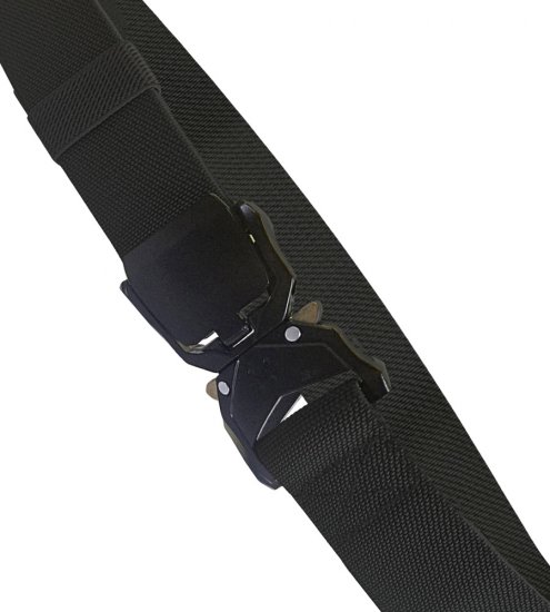 D555 Dale Tactical Stretch Webbing Belt with Heavy Duty Quick Release Buckle Black - Remenje - Muški remeni velikih veličina