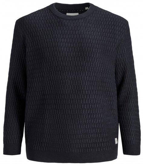 Jack & Jones JCOBRANDON Knit Black - Puloveri & dukserice - Muške Puloveri & dukserice veliki brojevi