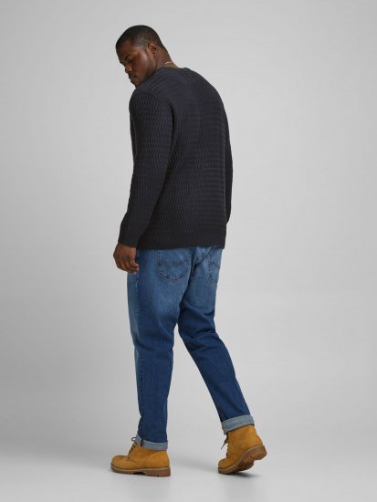 Jack & Jones JCOBRANDON Knit Black - Puloveri & dukserice - Muške Puloveri & dukserice veliki brojevi