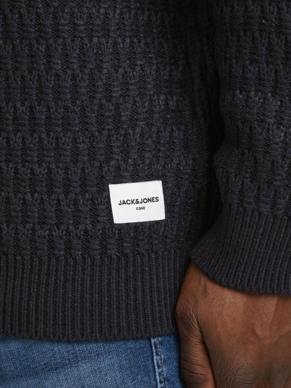 Jack & Jones JCOBRANDON Knit Black - Puloveri & dukserice - Muške Puloveri & dukserice veliki brojevi