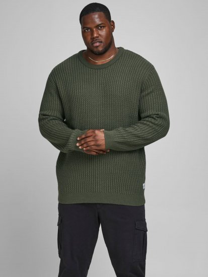 Jack & Jones JCOBRANDON Knit Forest - Puloveri & dukserice - Muške Puloveri & dukserice veliki brojevi