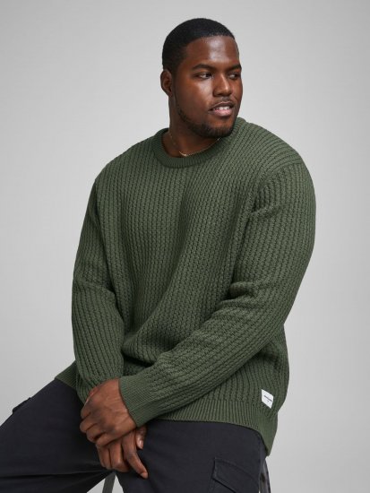 Jack & Jones JCOBRANDON Knit Forest - Puloveri & dukserice - Muške Puloveri & dukserice veliki brojevi