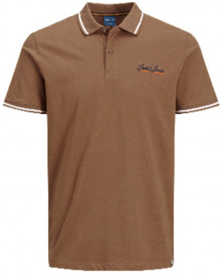 Jack & Jones JORPAUL TONS Polo shirt Biege - Polo majice - Muške Polo Majice Veliki Brojevi
